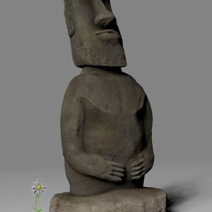 モアイ（ZBrush用3Dモデル）