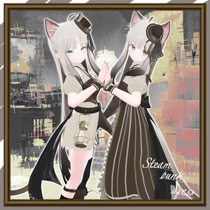 【6アバター対応】スチームパンクドレス