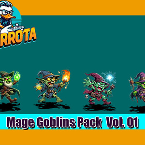 Mage Goblins Pack Vo.01 RPG MAKER MV/MZ - メイジゴブリンパック Vol.01 RPGメーカー MV/MZ