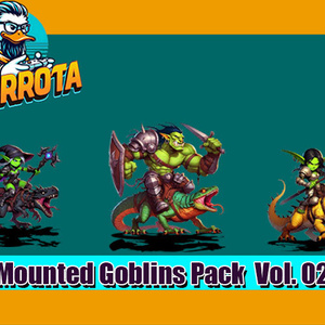 Mounted Goblins Pack Vol. 02 RPG MAKER MV/MZ マウントされたゴブリンパック Vol. 02 RPG MAKER MV/MZ