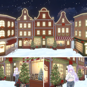 【Warudo(Pro/Standard)】Christmas Street / 크리스마스 거리 / クリスマスストリート
