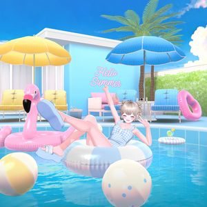 【Warudo(Pro/Standard)】Private Swimming Pool/프라이빗 수영장/プライベートプール