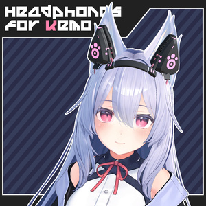 【VRC 想定】けもみみ用ヘッドフォン【ミュリシア・桔梗・ラスク対応】 缩略图 3