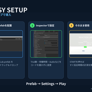 【無料 / VRChat】 Reaction Lab Lite - 反応時間測定Prefab