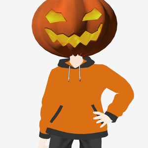 【cluster対応】カボチャ_ハロウィン（ＶＲＭ形式）