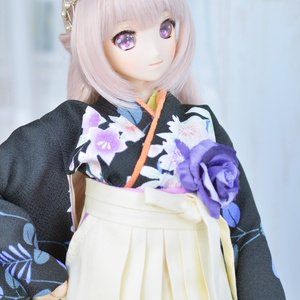 ミニ丈着物・袴Set(蘇芳) 40cm(MSD,MDD/S,M,L胸) （MSD・MiniDD