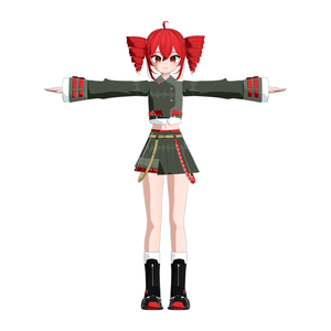Voicepeak 重音テトKasane Teto 3D Model [Blender]