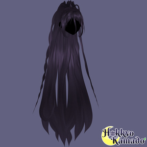 Messy Long High Ponytail (not rigged)