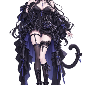 【1点限定】黒猫のお姉さん