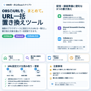 OBS用URL一括置き換えツール