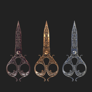 【３D】アンティークはさみ-Antique Scissors【VRChat】