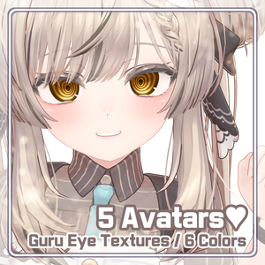【22 Avatars】 Guru Eye Textures (6色 6Color)