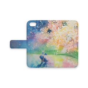 【iPhone手帳型スマホケース】物語る桜2