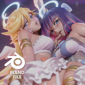 Panty & Stocking (blend file)