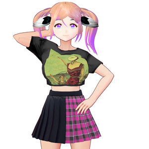 Vroid 50/50 Emo Skirt Edgy 20 Variants! - Vroid 50/50エモスカートエッジの効いた20バリエーション！