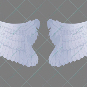 realistic wing from live 2d psd Unrigged