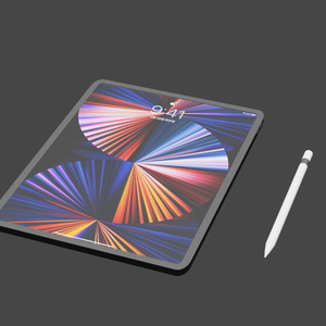 [3D model] ipad & apple pencil