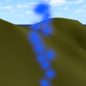 Flowing Water Particle Effect