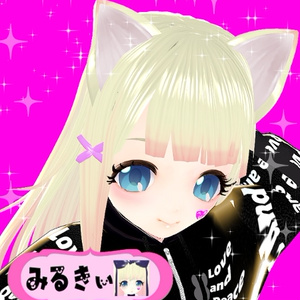 ヘアプリセット ブロンドストレート ロングヘア ねこ耳 neko mimi blonde straight long hair preset
