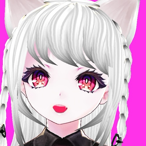 ねこ耳　三つ編みヘア　３Dモデル＆ヘアプリセット VRoid Studio ベータ版 3D（〜v0.14.0）