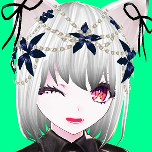 真珠とりぼん　ヘアプリセット　＆　３Dモデル　VRoid Studio ベータ版 3D（〜v0.14.0）