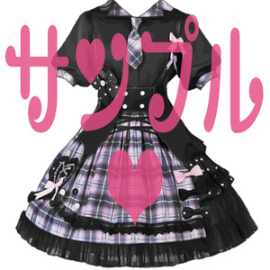 アイドルチェックドレス live2D