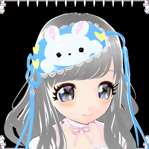 かわいいうさぎのアイマスク★アクセサリー４色　vroid カスタムアイテム