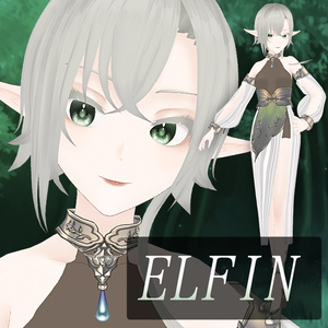 【Vroid製3Dモデル】ELFIN エルフィン【着せ替え用データ付き】