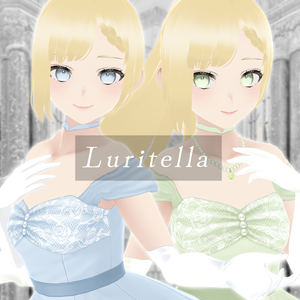 【無料VRMモデル】Luritella -ルリテラ-【衣装販売有】