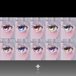 【森羅 Shinra】Dark Moonlit eye tex (20color)+makeup 缩略图 3