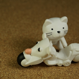 バイク猫（ホワイト）