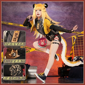 Nakorara ゼンゼロ 橘福福 コスプレ衣装 チーフーフー 爪、耳飾り贈り