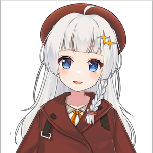 [Live2D] 白髪のかわいい女の子