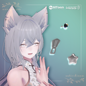 kemo mimi pierce -Modular Avatar対応🔧-