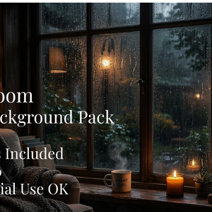 【睡眠動画背景素材】Cozy Room Sleep Background Pack（30枚 / 1920×1080 / 商用利用OK / ASMR / 作業用BGM）