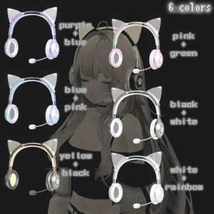 ゲーミングヘッドフォン - Gaming cat ear headphones 缩略图 2