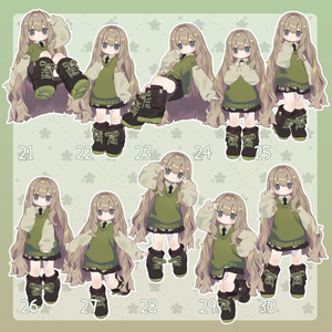 【無料有/＋Free sample】Pose Animation Set 5【50種】 缩略图 4