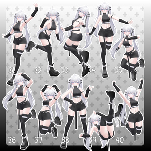 【無料有/＋Free sample】Pose Animation Set 8【50種】 缩略图 5