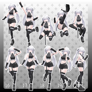 【無料有/＋Free sample】Pose Animation Set 8【50種】 缩略图 3