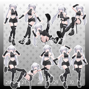 【無料有/＋Free sample】Pose Animation Set 8【50種】 缩略图 4