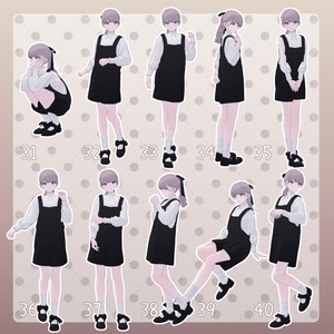 【無料有/＋Free sample】Pose Animation Set 6【50種】 缩略图 5