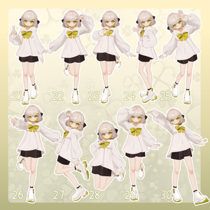 【無料有/＋Free sample】Pose Animation Set 7【50種】 缩略图 4