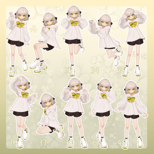 【無料有/＋Free sample】Pose Animation Set 7【50種】 缩略图 5