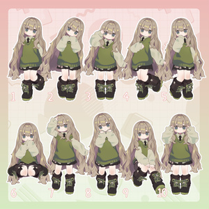 【無料有/＋Free sample】Pose Animation Set 10【50種】 缩略图 2