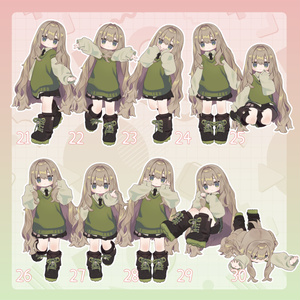【無料有/＋Free sample】Pose Animation Set 10【50種】 缩略图 4