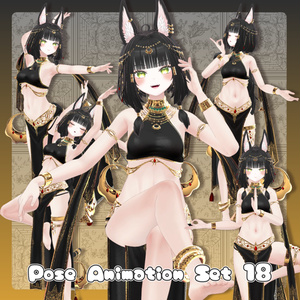 [Free Included / +Free Sample] Pose Animation Set 18 [50 Types]
