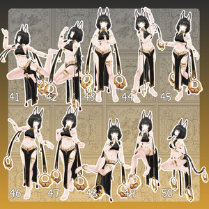 【無料有/＋Free sample】Pose Animation Set 18【50種】 缩略图 6
