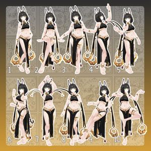 【無料有/＋Free sample】Pose Animation Set 18【50種】 缩略图 2