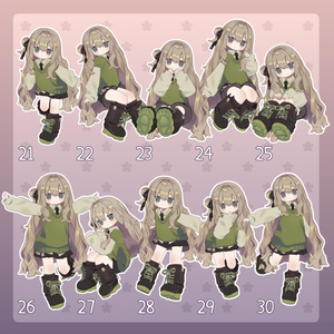 【無料有/＋Free sample】Pose Animation Set 20【50種】 缩略图 4