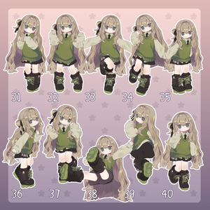 【無料有/＋Free sample】Pose Animation Set 20【50種】 缩略图 5